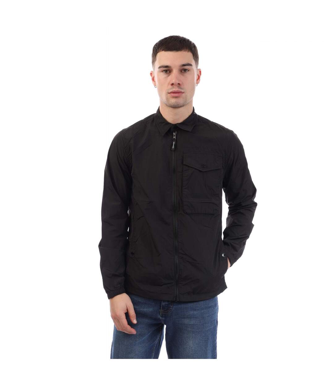 Mens Granville Overshirt Black Weekend Offender-1