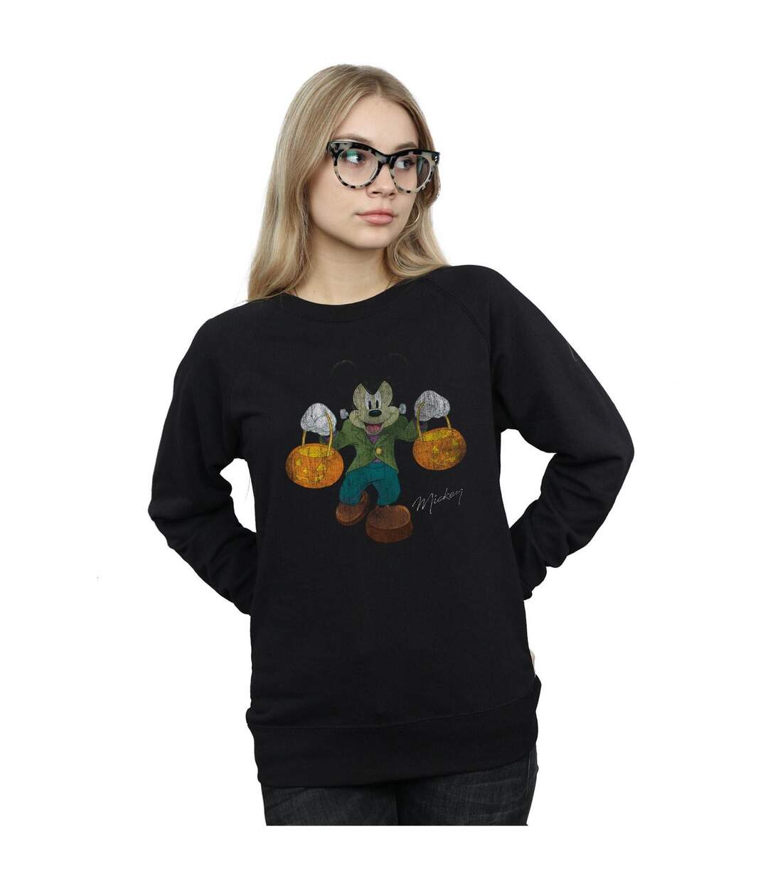 Disney - Sweat FRANKENSTEIN MICKEY MOUSE - Femme (Noir) - UTBI9027-2