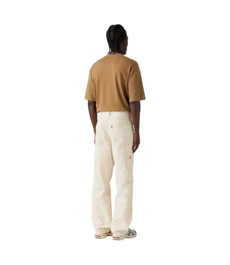Mens Denim Carpenter Mid Rise Jeans Ecru Levis