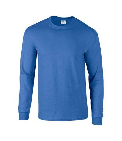 Gildan Unisex Adult Ultra Plain Cotton Long-Sleeved T-Shirt (Royal Blue)