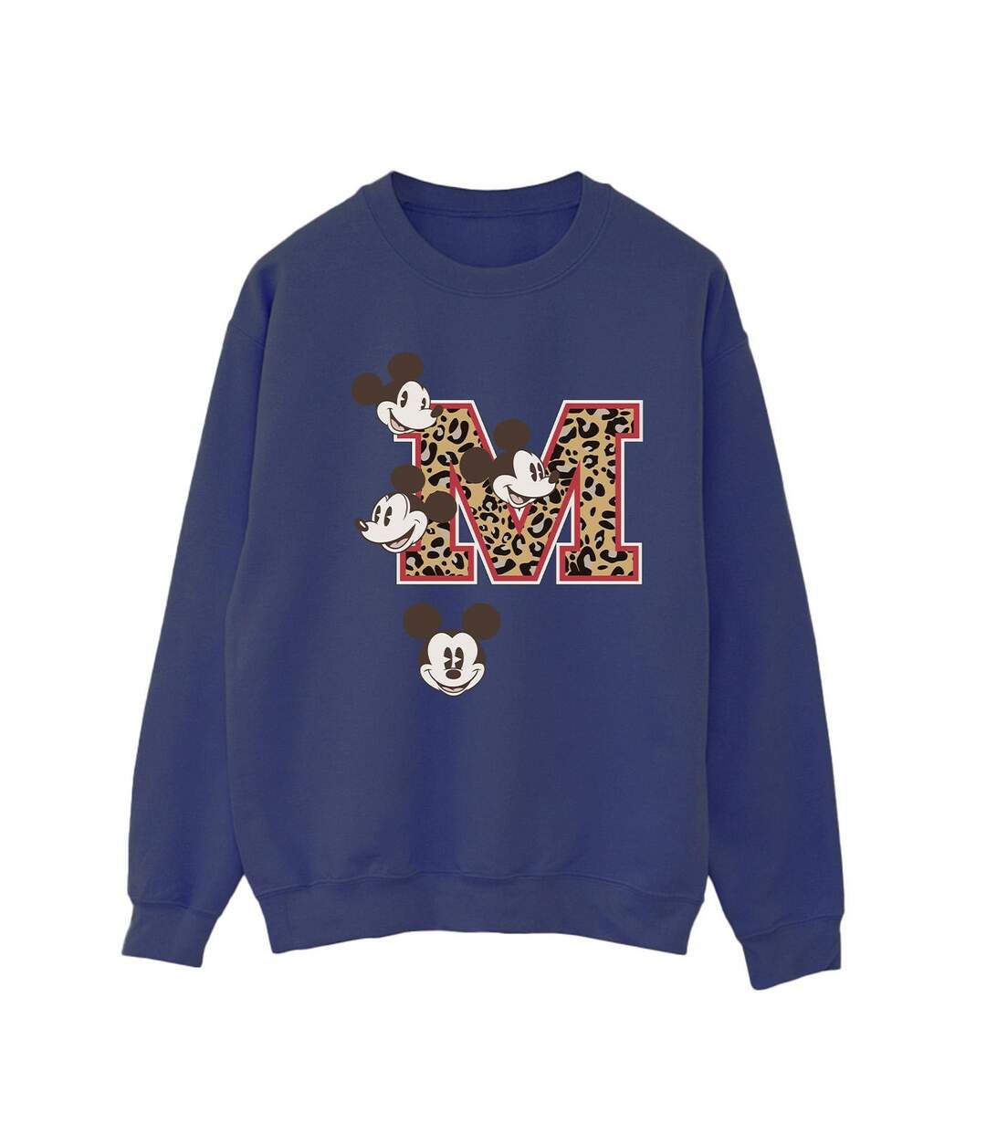 Disney Sweatshirt Femmes/Dames Mickey M Faces M (Bleu marine) - UTBI29086-1