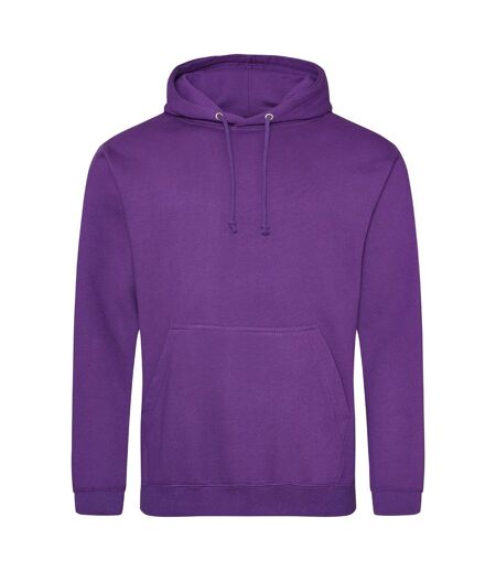 Sweat À Capuche College Adulte Violet Awdis