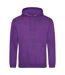 Sweat À Capuche College Adulte Violet Awdis-1