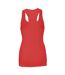 Bella + Canvas Womens/Ladies Racerback Longer Length Tank Vest Top (Red) - UTRW3102
