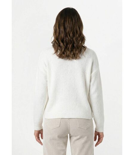 Gilet col rond en maille avec laine