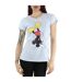 Disney T-shirt en coton à l'envers Mickey Mouse Femme/Femme (Gris sportif) - UTBI31422-3