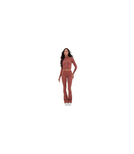 Haut Court Manches Longues Femme Marron I Saw It First