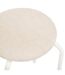 Tabouret d'appoint en métal et tissu chiné FLEXY-4