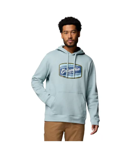 Mens Trek Graphic Hoodie Blue Columbia