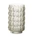 Vase Design en Verre Bulles 23cm Jaune Clair-1