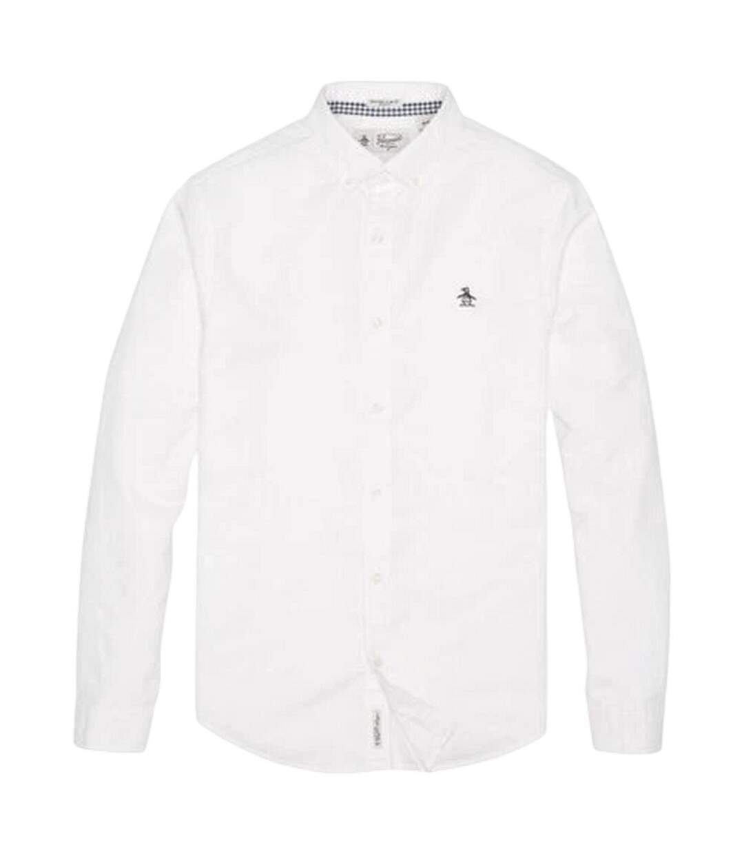 Chemise Manches Longues Sticker Pete Homme Blanc Vif Original Penguin-1