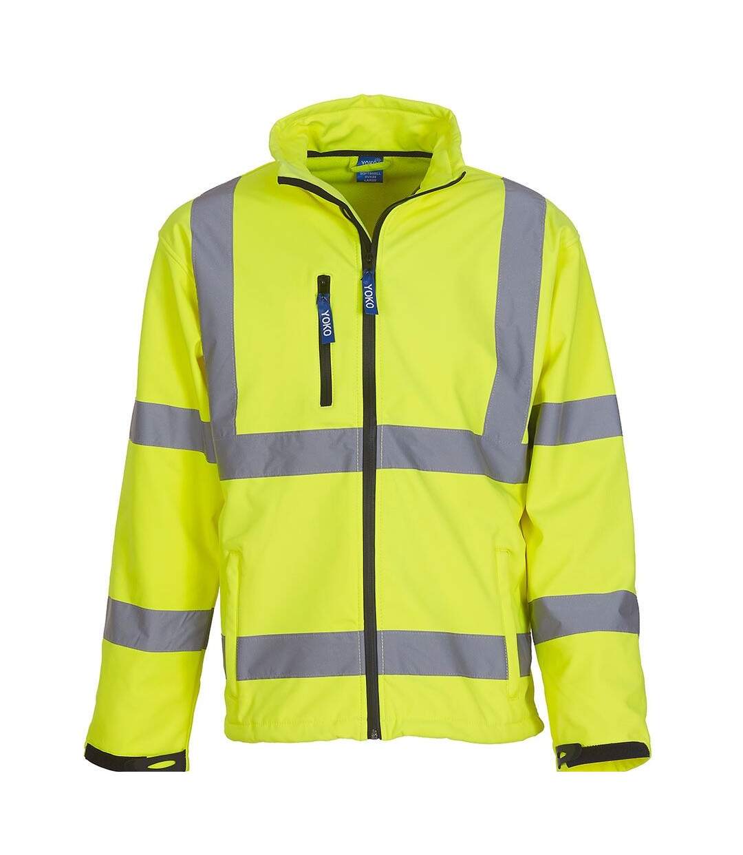 Veste softshell adulte jaune Yoko-1