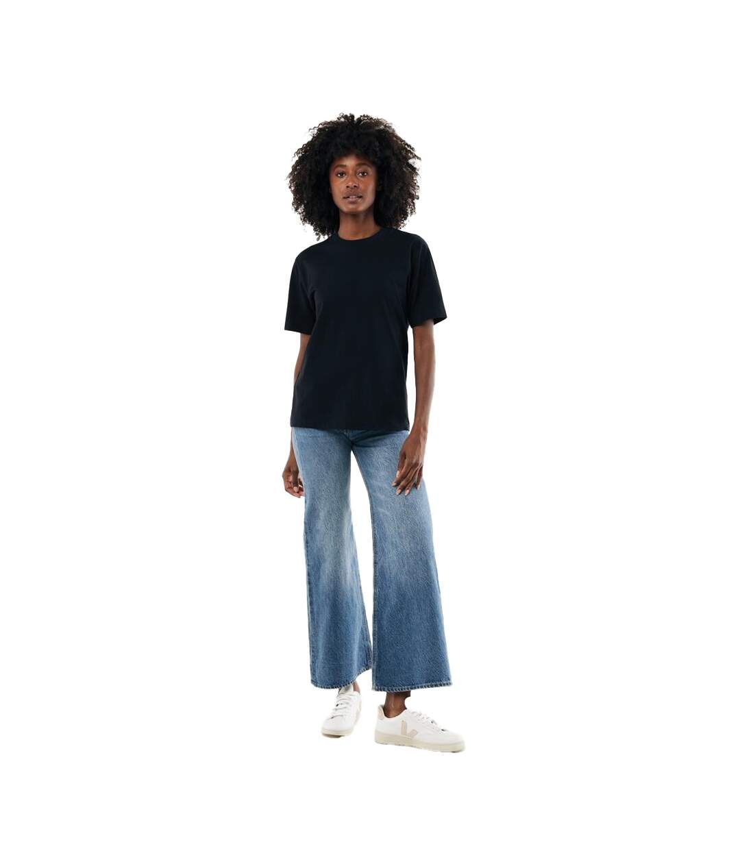 Unisex Adult Nikko Recycled Cotton Heavyweight T-shirt Black Iqoniq-1