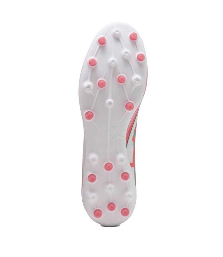 Mens Ultra 5 Match Firm Ground Football Boots  White Puma