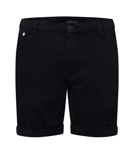 Mens Chino Shorts Blue Replay