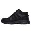Mens Hillcrest Logo Leather Walking Boots Black Skechers-2