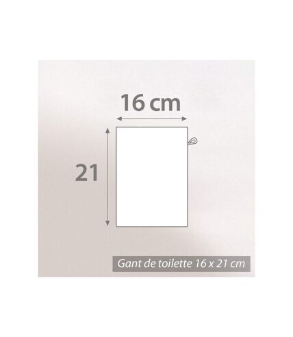 Gant de toilette 16x21 FICUS 500 g/m2 pur coton issu de l'agriculture biologique