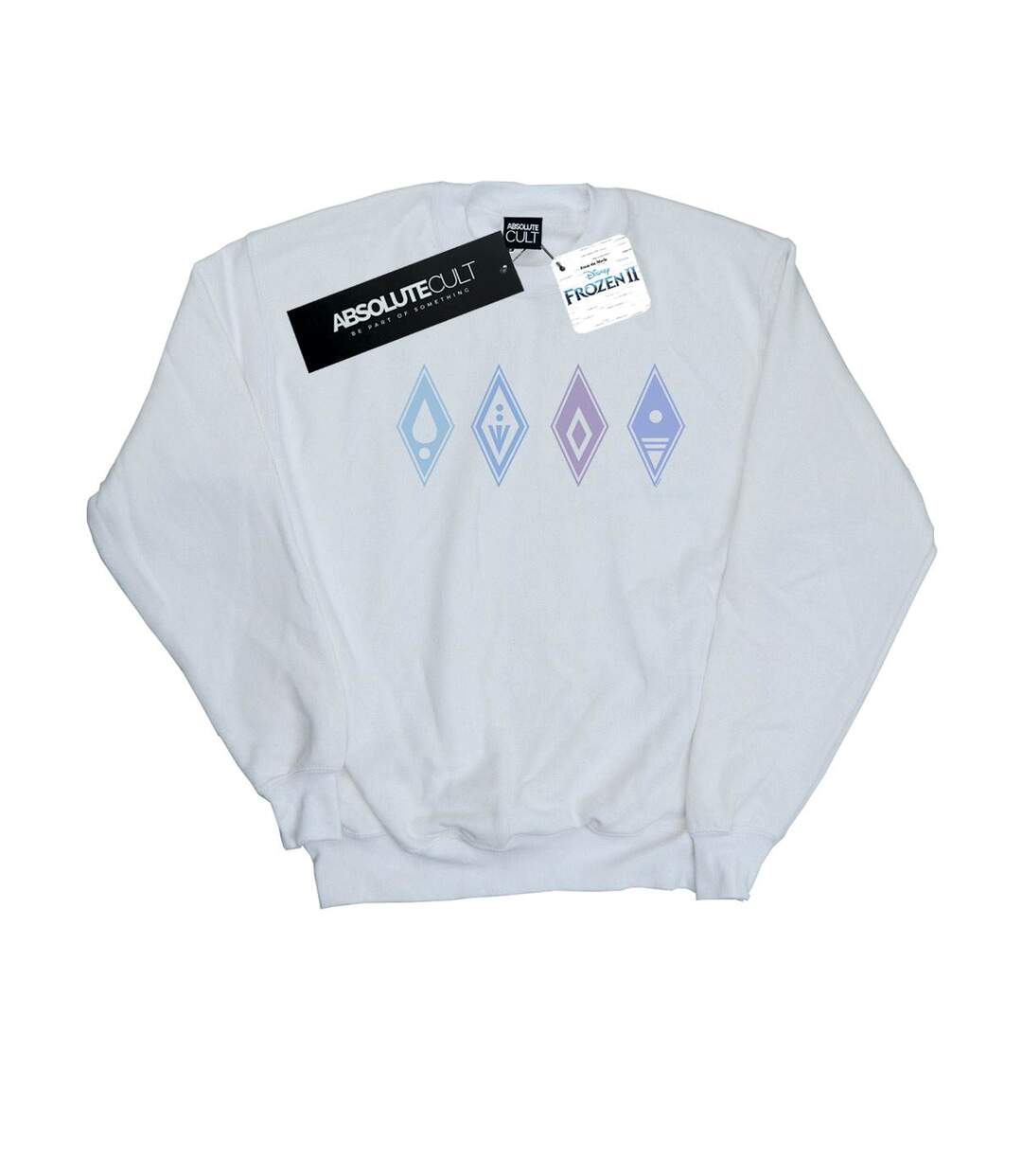 Disney - Sweat FROZEN ELEMENTS SYMBOLS - Femme (Blanc) - UTBI18752-1