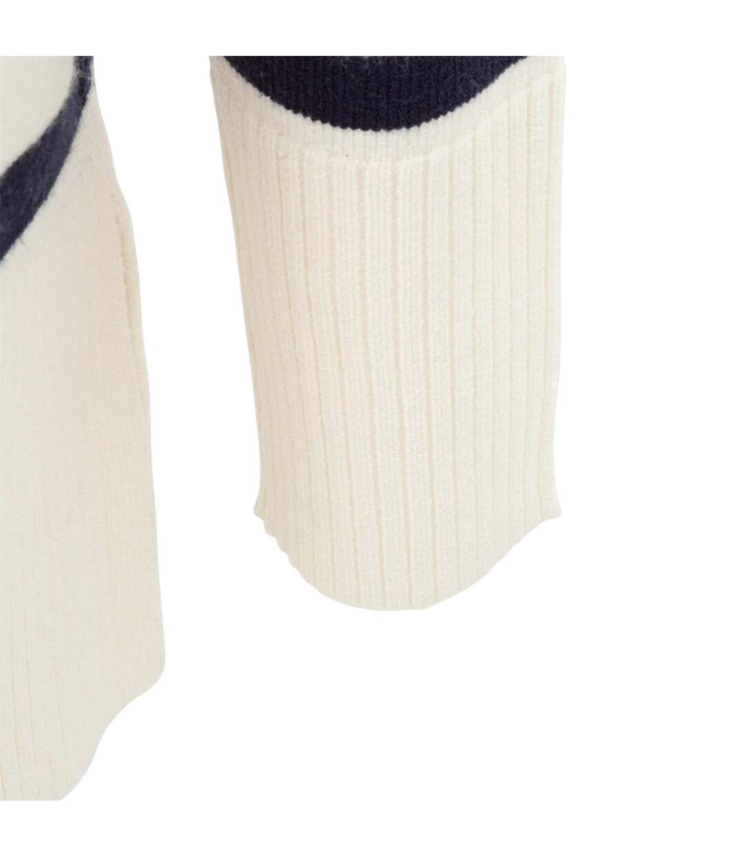 Womens/ladies Lightweight Casual Cardigan White Black Miso-3