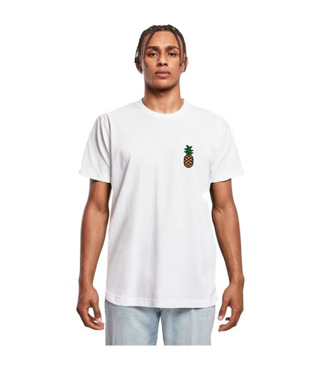 T-shirt Enjoy Pineapple Homme Blanc Mister Tee