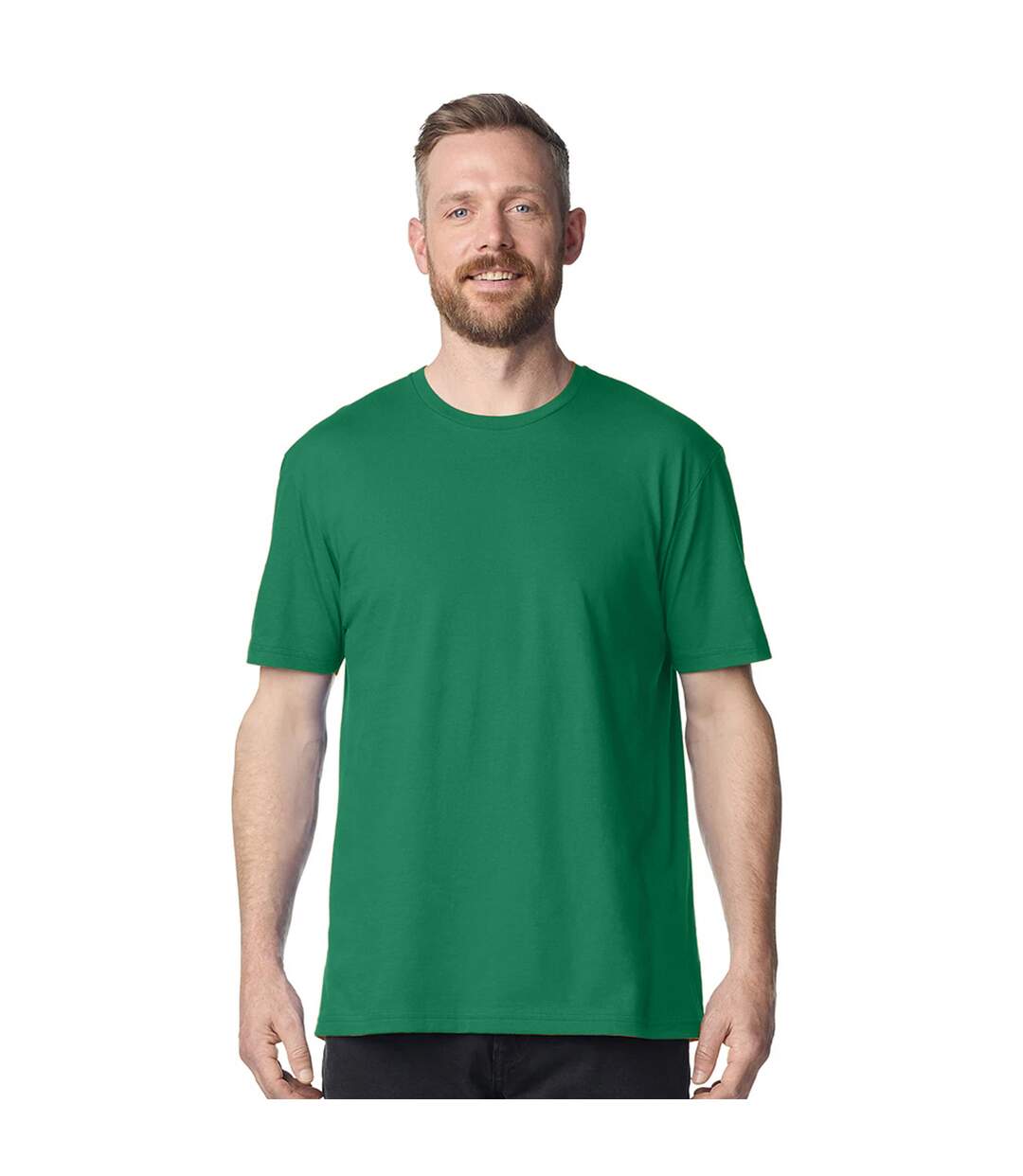 T-shirt Uni Manches Courtes Softstyle Homme Vert Vif Gildan-4