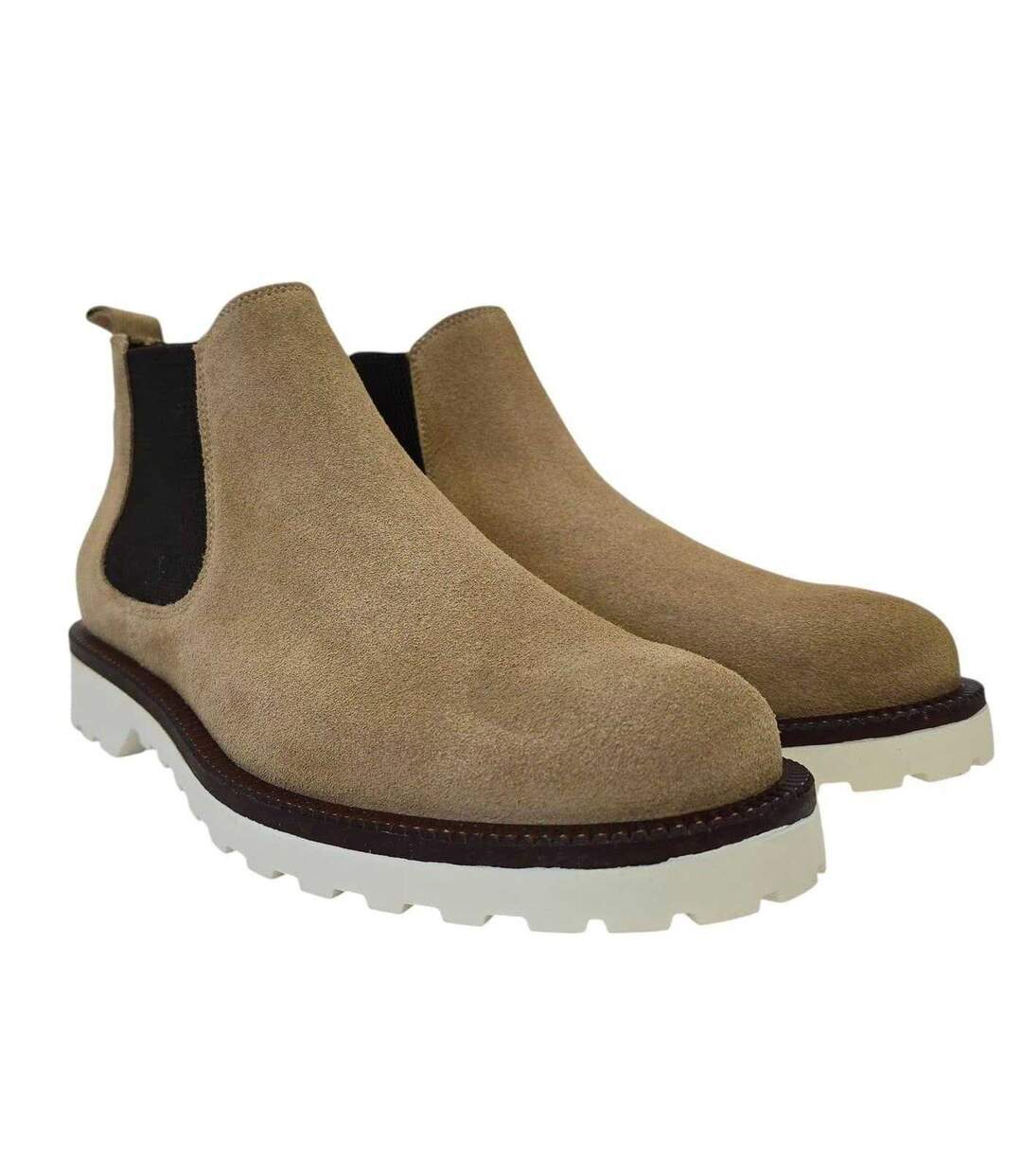 Bottines Chelsea Republic Homme Beige Nicholas Deakins-1