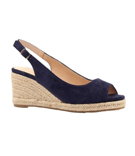 Sandales À Talons Compensés Pia Femme Bleu Marine Lunar
