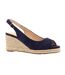 Sandales À Talons Compensés Pia Femme Bleu Marine Lunar-1