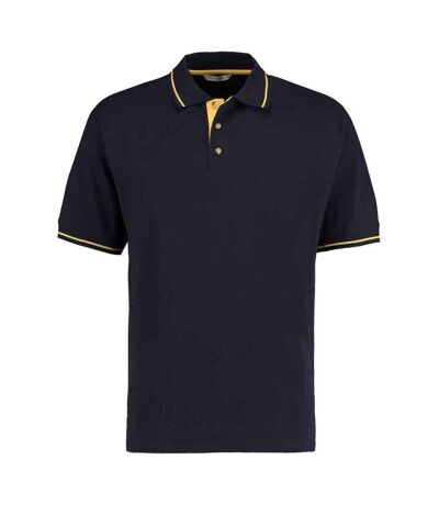 Kustom Kit Mens Polo Shirt (Navy/Yellow)