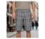 Bermuda à carreaux homme Winchester INTACT3 en coton gris multi-poches pour les loisirs-1