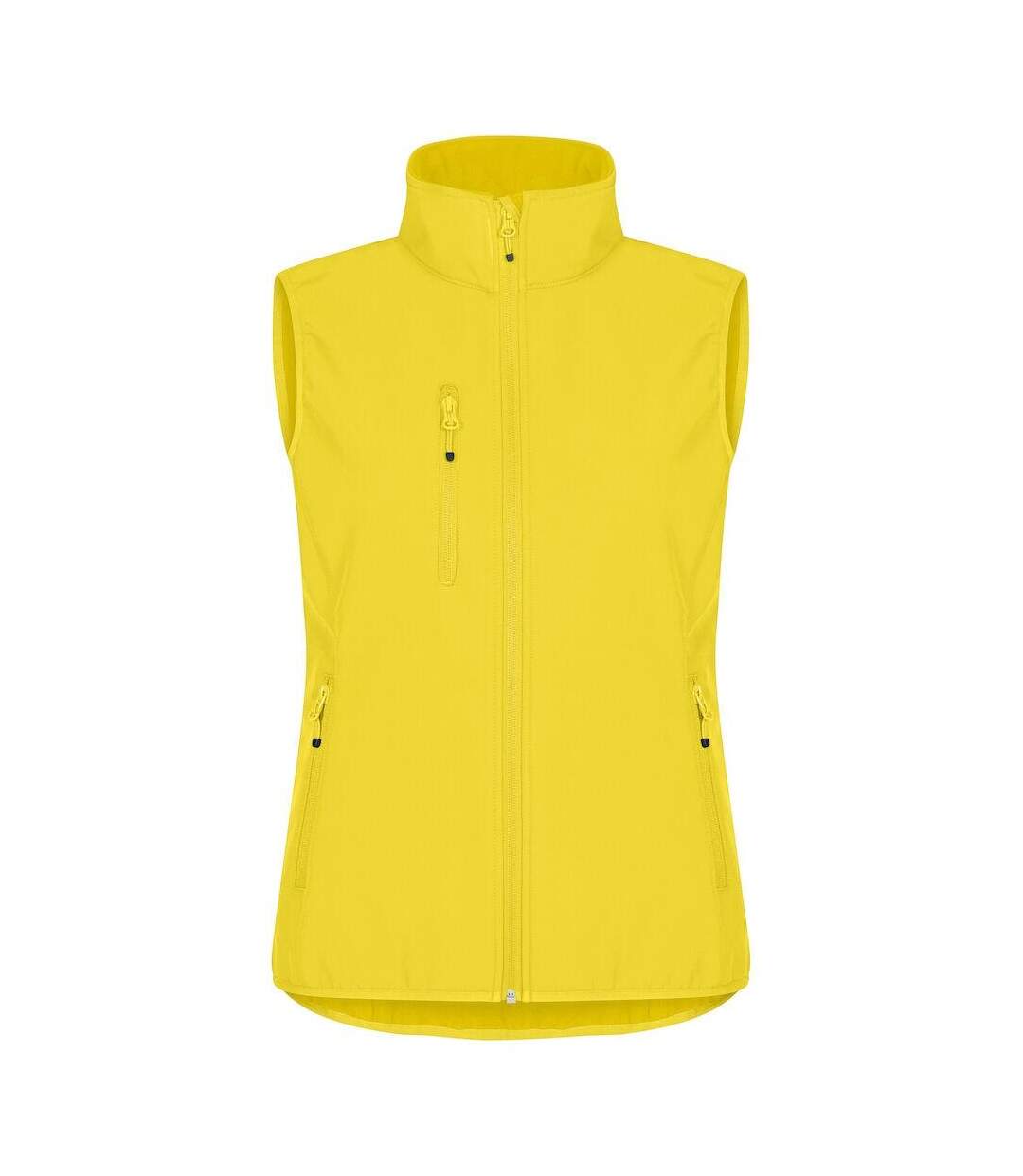 Womens/ladies classic softshell body warmer yellow Clique-1
