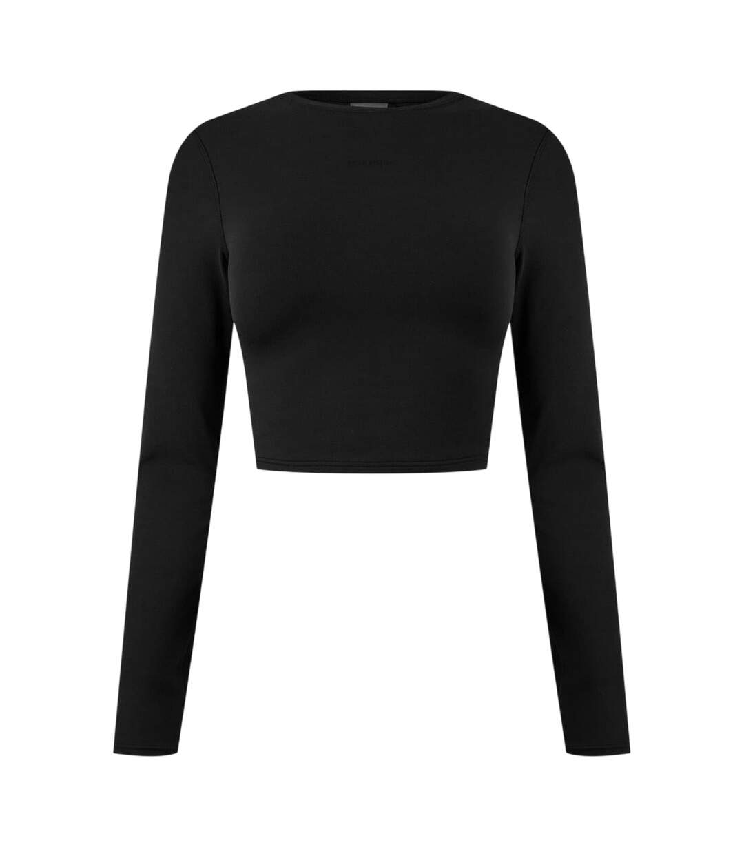 Haut Court Manches Longues Motif/style Logo Femme Noir USA Pro-1