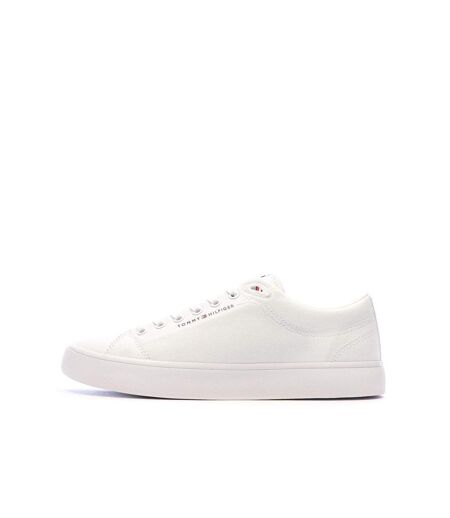 Baskets blanches homme tommy hilfiger th hi vulc low core