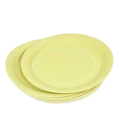 Lot de 20 Assiettes en Carton Vitamine 18cm Tilleul