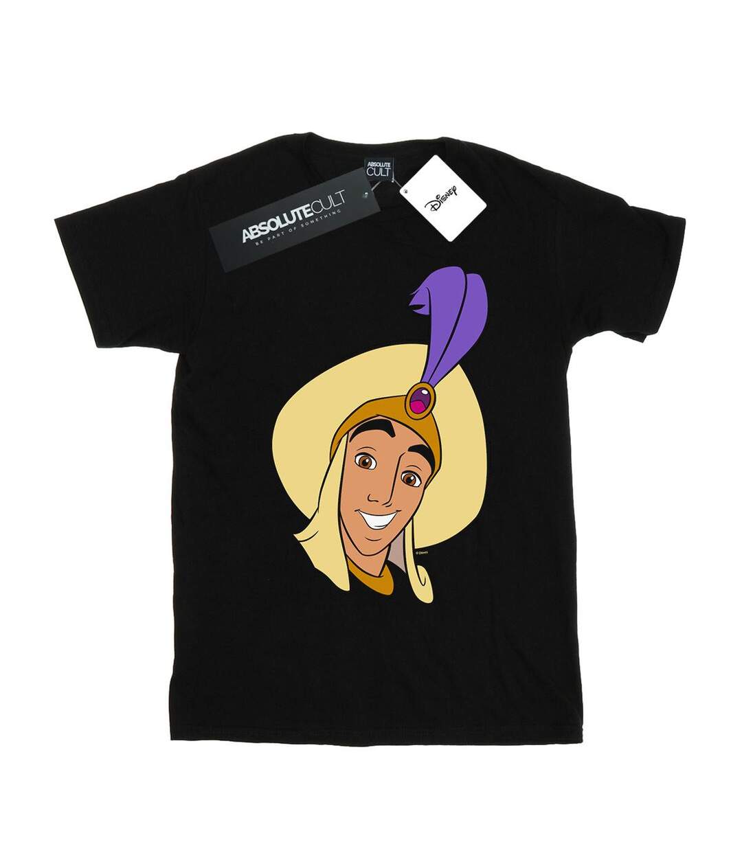 Disney - T-shirt ALADDIN PRINCE ALI FACE - Femme (Noir) - UTBI18114-1