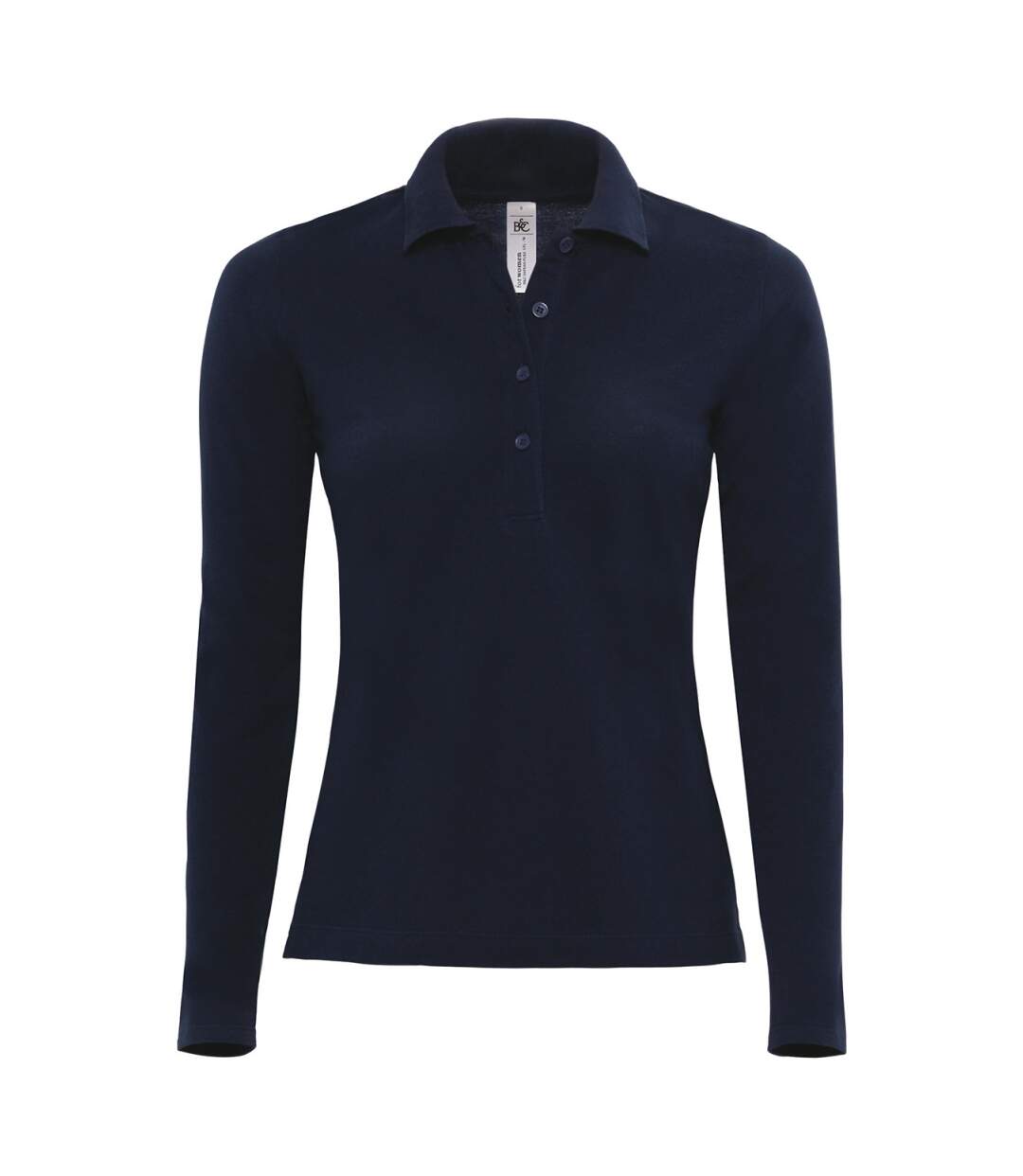 Polo femme manches longues - PW456 - bleu marine