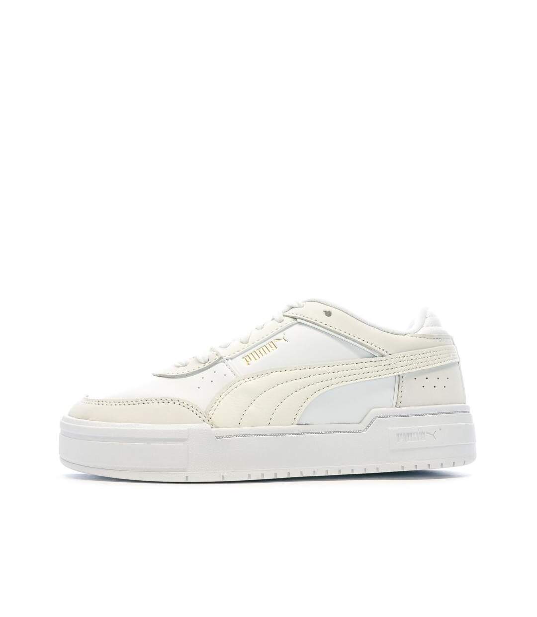 Baskets blanc/beige  femme puma pro sport-1
