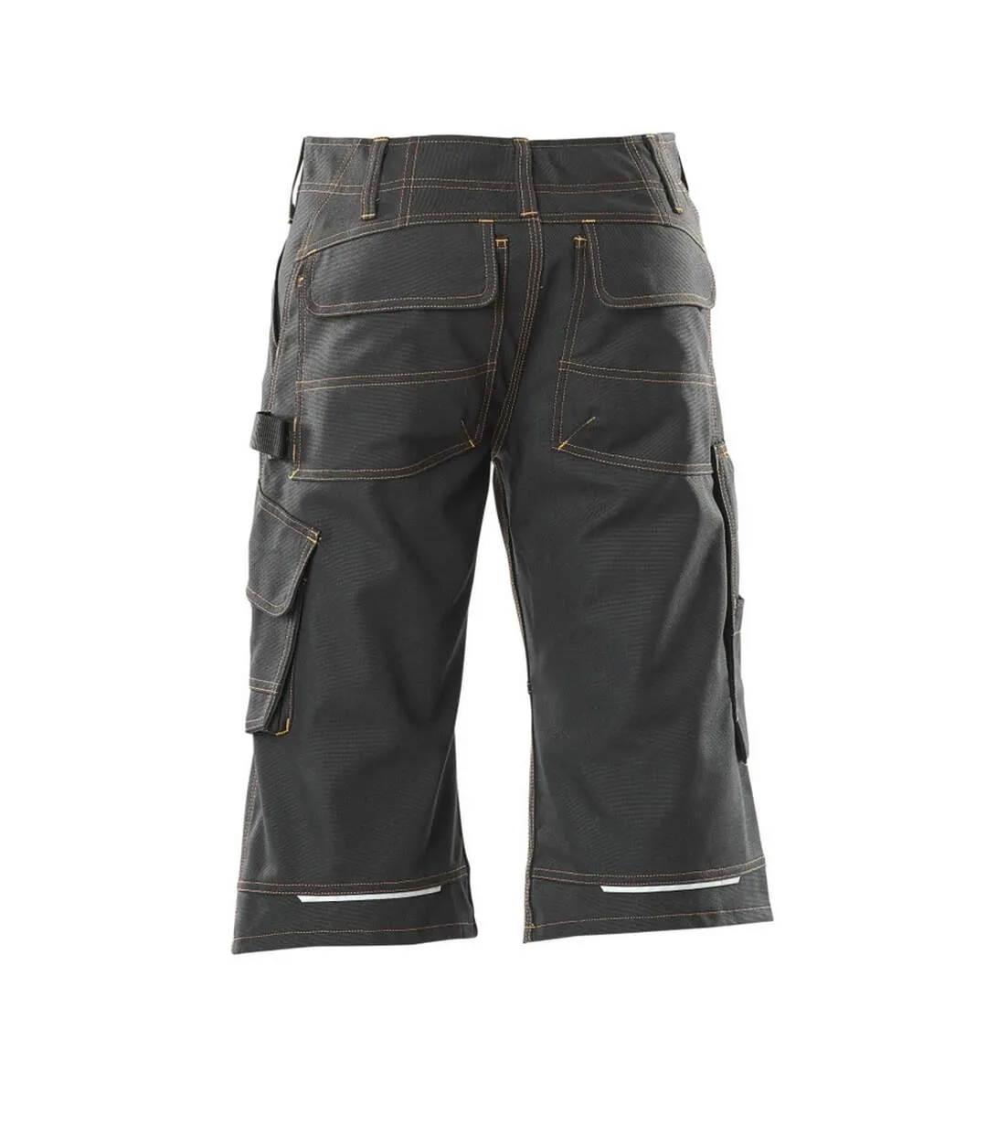 Mens Young Borba Long Length Work Shorts Black Mascot-2