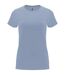 Womens/ladies capri short-sleeved t-shirt zen blue Roly