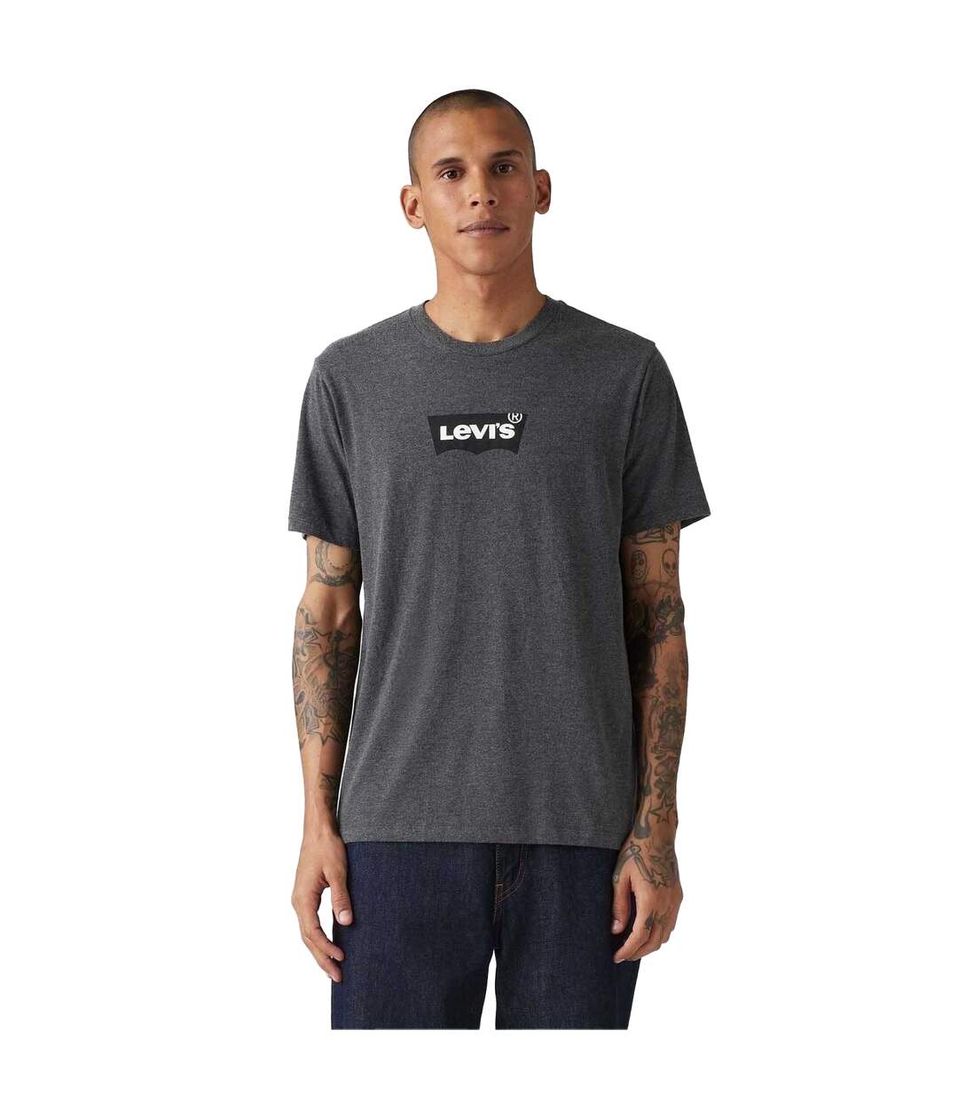 T-shirt Motif Logo Classique Homme Noir Levis-1