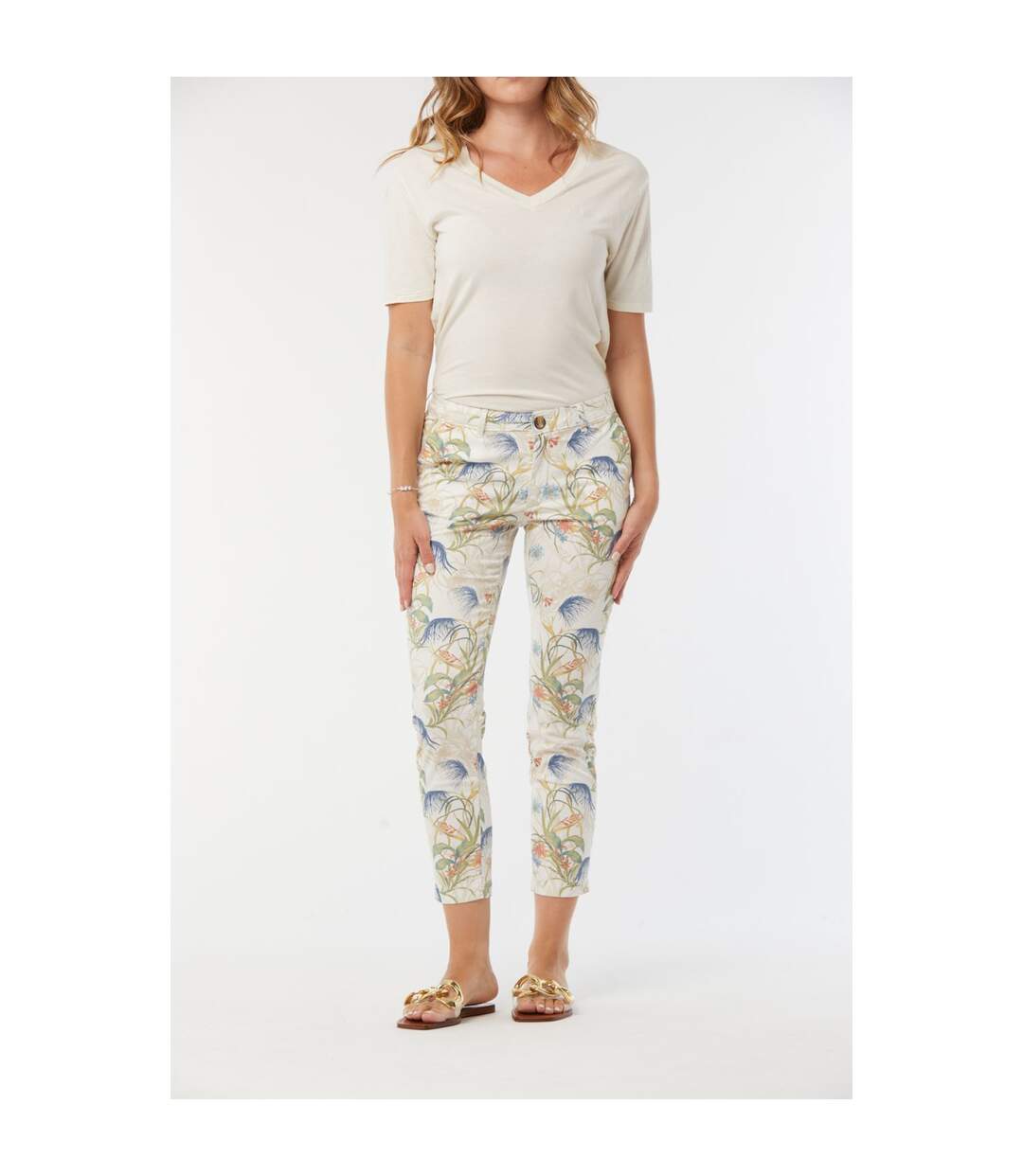 Pantalon coton chino JEMILA