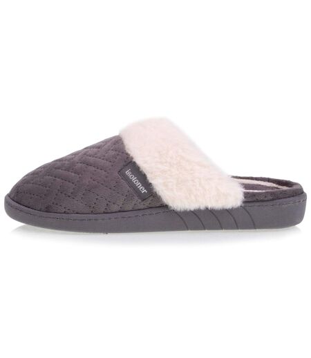 Isotoner Chaussons Mules femme ultra confortables et légères (technologie everywear™ ), faciles à enfiler