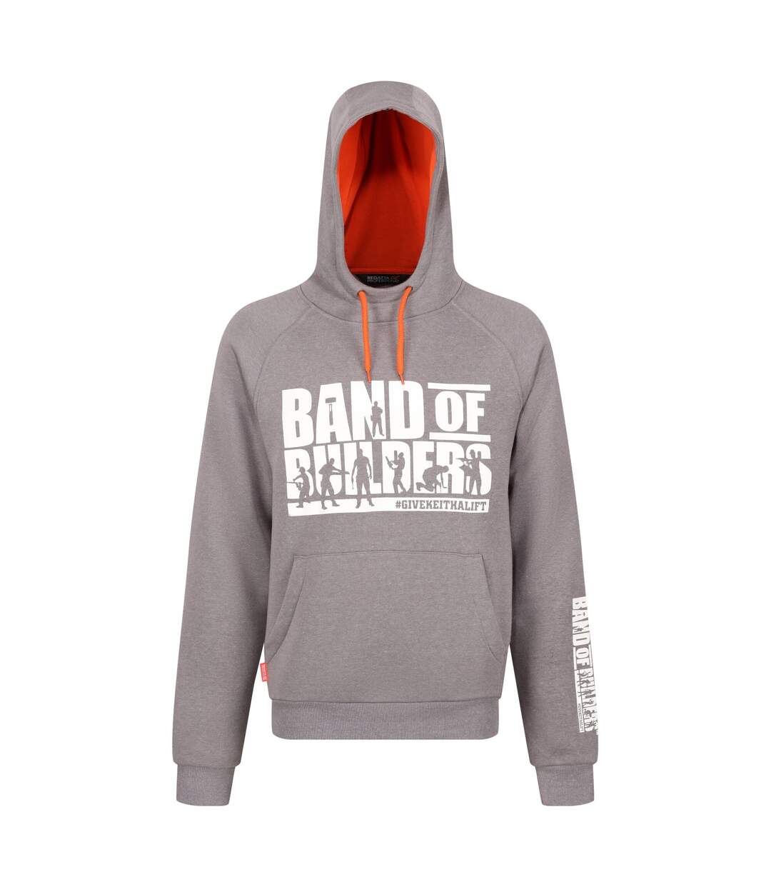 Sweat à capuche homme gris clair Band Of Builders