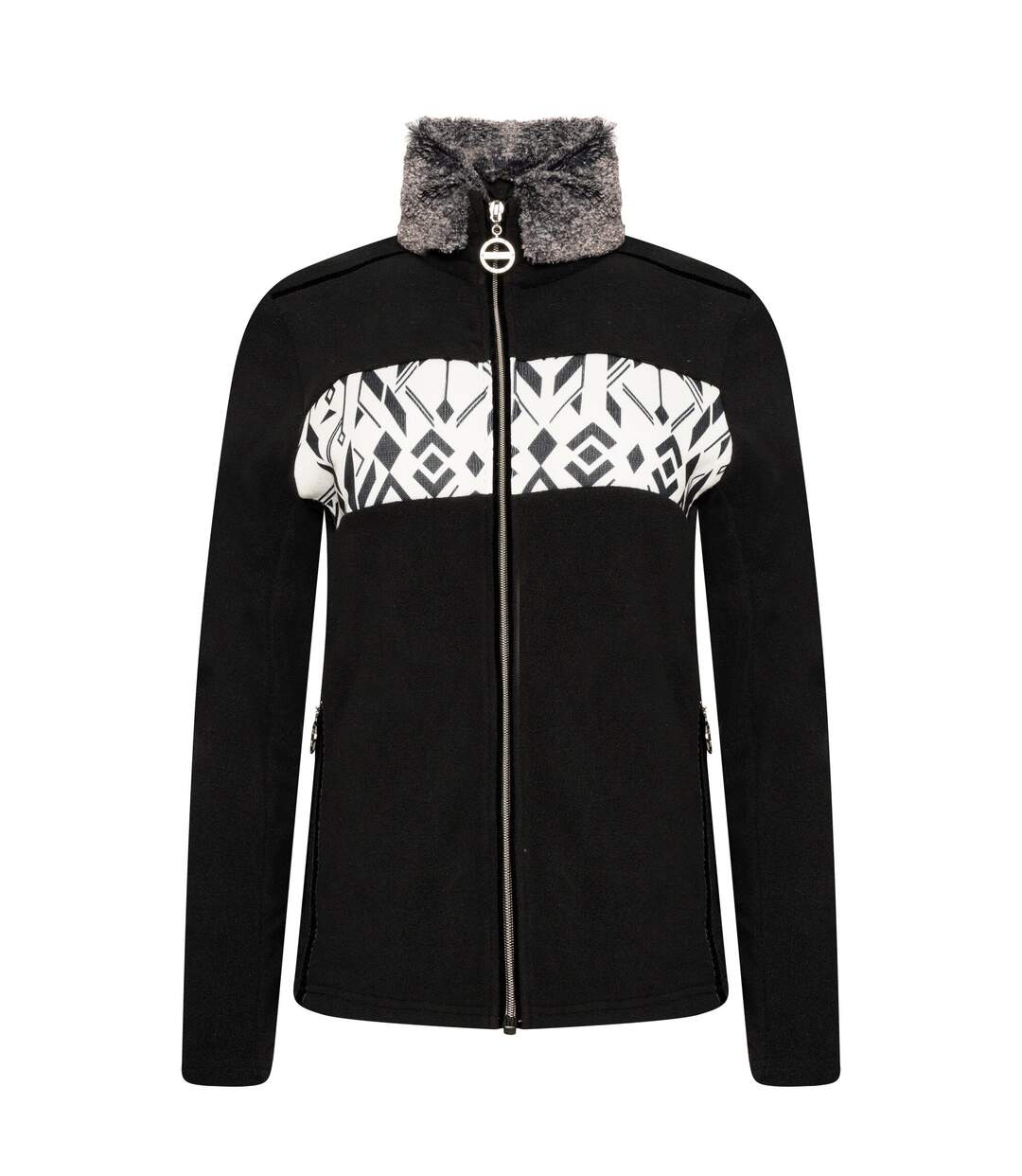 Womens/ladies Engross Ii Full Zip Sweatshirt Black Dare 2B-1