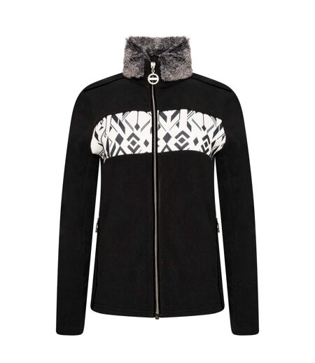 Womens/ladies Engross Ii Full Zip Sweatshirt Black Dare 2B