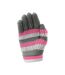 Adults Magic Patterned Gloves Pink Grey Hy5-1