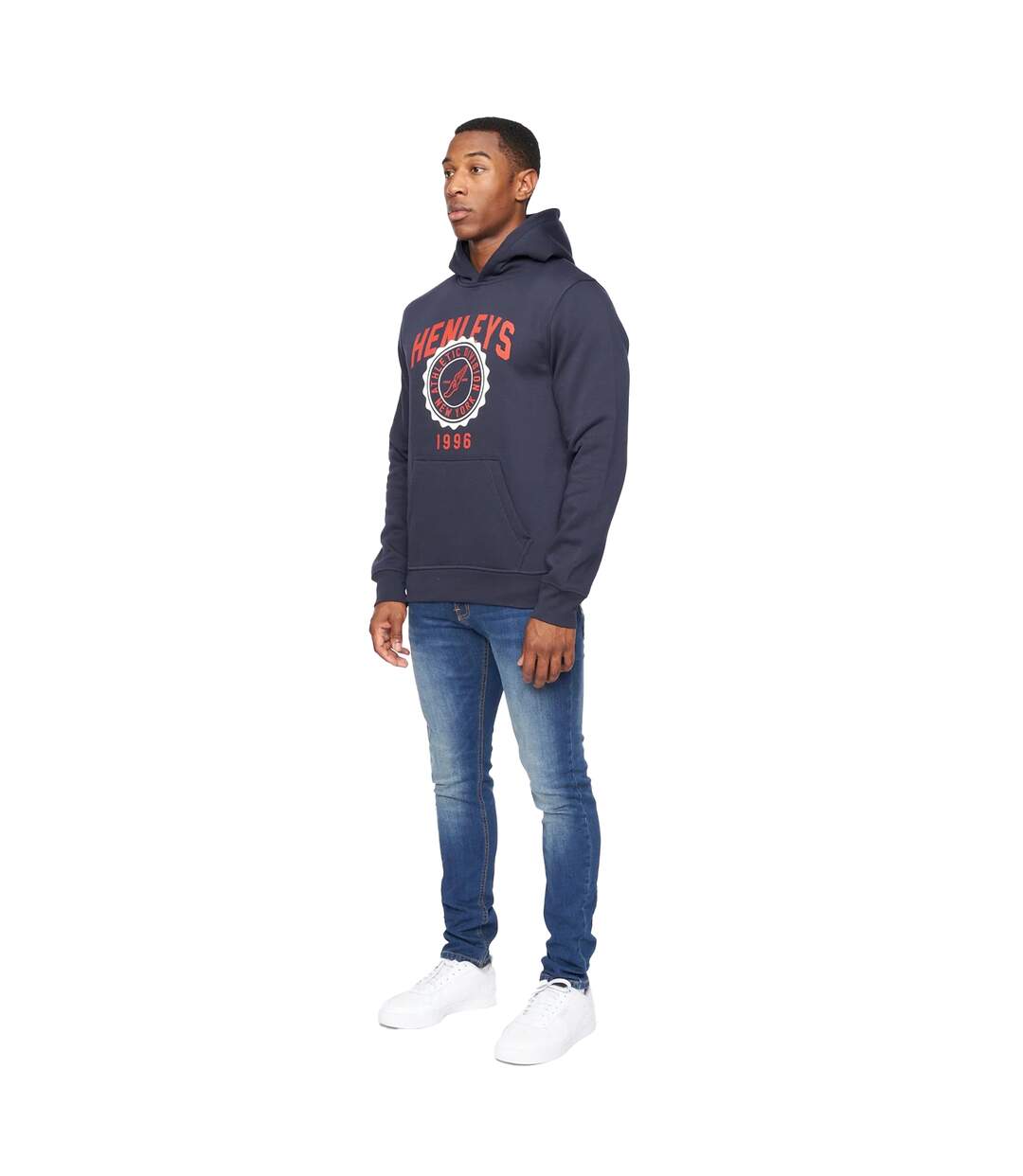 Mens tipton hoodie navy Henleys-4