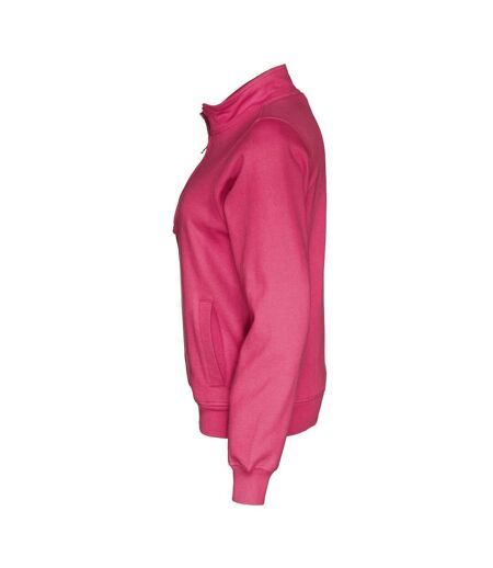 Cottover Unisex Adult Half Zip Sweatshirt (Dark Cerise)