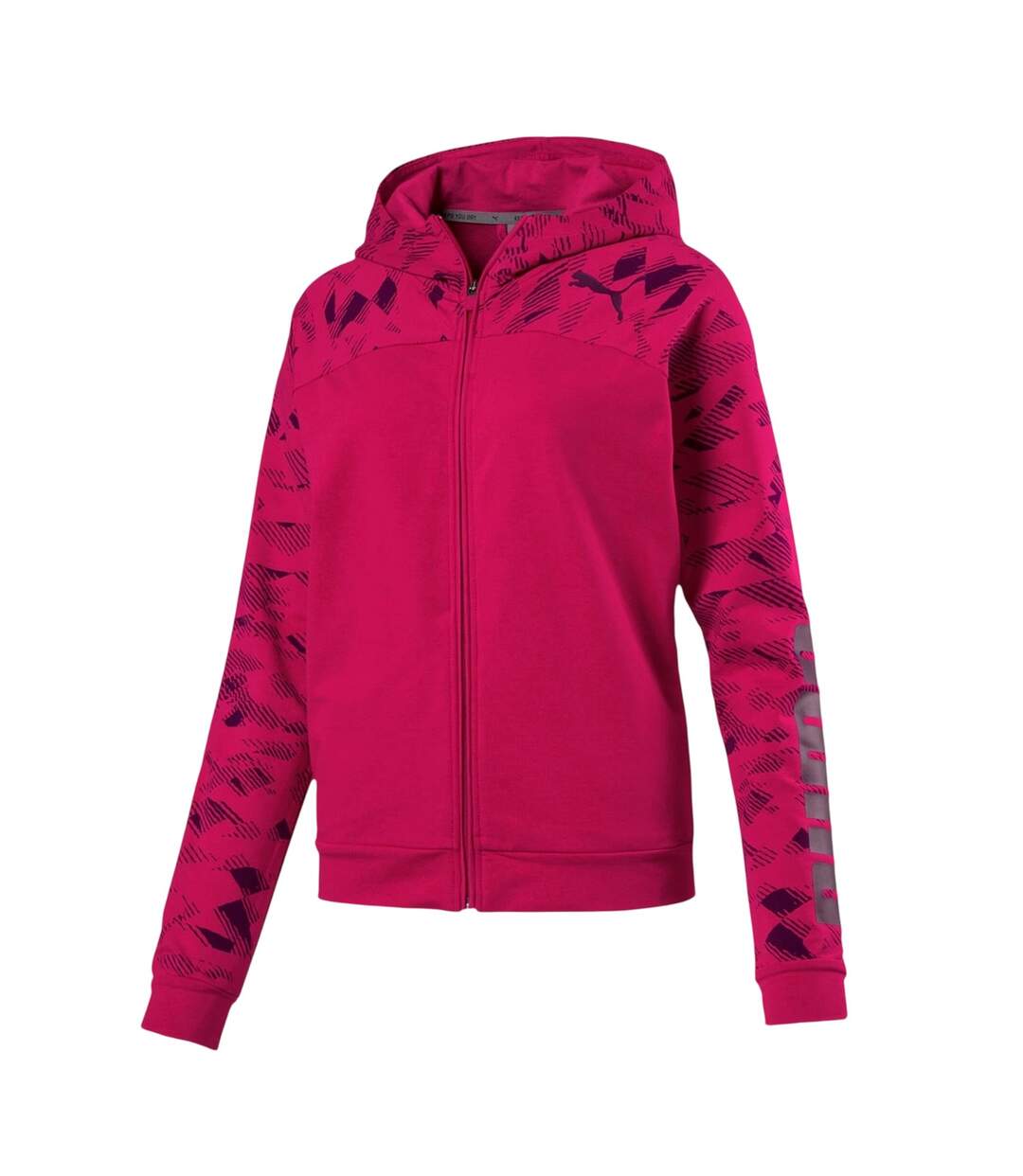 Veste À Capuche Sport Motif/style Logo Urban Femme Rose Puma-2