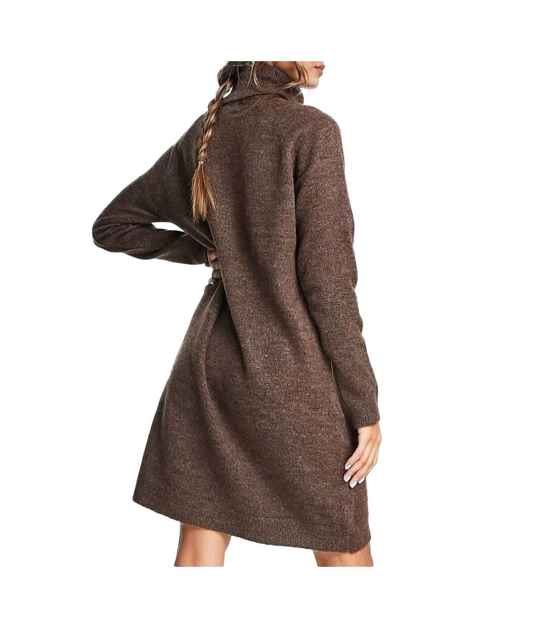 Robe Pull Marron Femme Only Jada - M-2